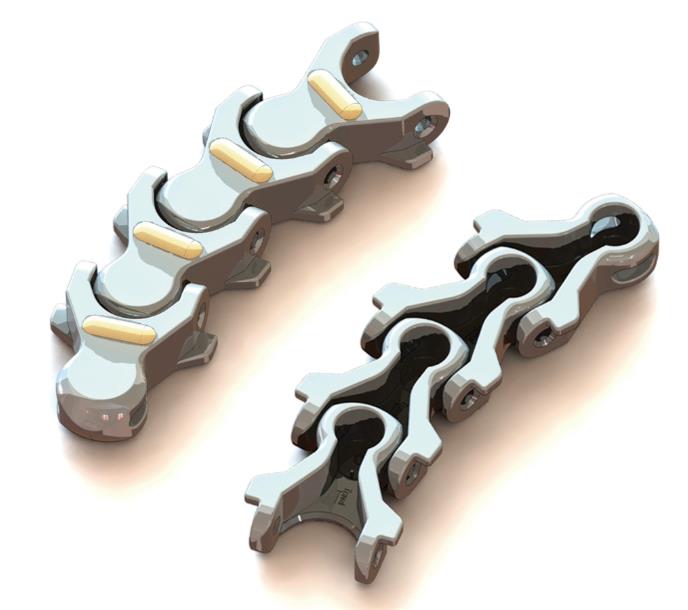 unichains rubber inserts meenemers schakelketting schakelband uni